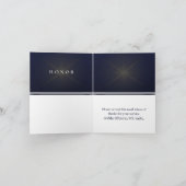 De Remerciements Carte H.O.N.O.R (Intérieur)