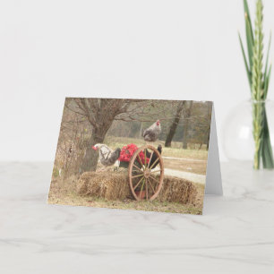 De Remerciements Carte Happy Hen Holidays