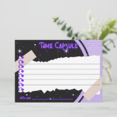 De Remerciements Carte Heure Capsule 1er anniversaire (Debout devant)