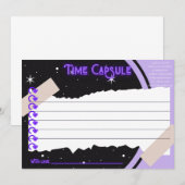 De Remerciements Carte Heure Capsule 1er anniversaire (Devant / Derrière)