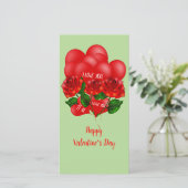 De Remerciements Carte Heureuse Sainte-Valentin (Debout devant)