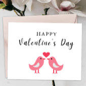 De Remerciements Carte Heureuse Sainte-Valentin Bird Couple