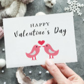 De Remerciements Carte Heureuse Sainte-Valentin Bird Couple
