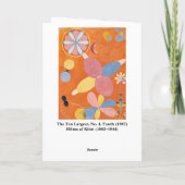 De Remerciements Carte Hilma af Klint (Dos)