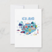 De Remerciements Carte Islande (Dos)