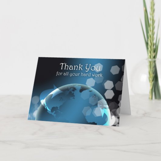 De Remerciements Carte Jour Professionnelle Administration - Admin (Devant)