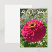 De Remerciements Carte "Joyeux Anniversaire" (Devant / Derrière)