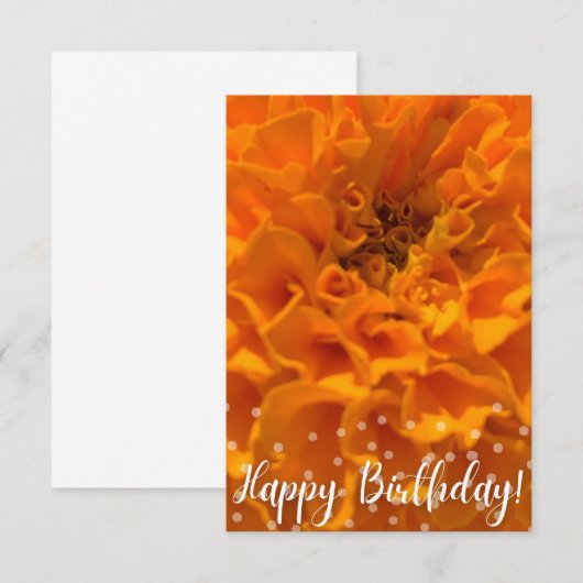 De Remerciements Carte "Joyeux Anniversaire" (Devant / Derrière)