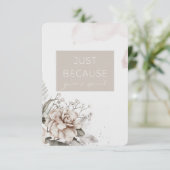 De Remerciements Carte Juste Parce Que Vous Êtes Si Spécial (Debout devant)