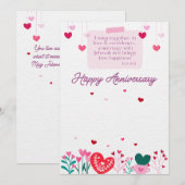 De Remerciements Carte JW Happy Anniversaire (Devant / Derrière)