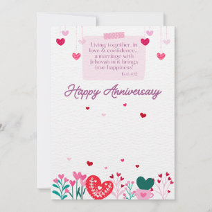 De Remerciements Carte JW Happy Anniversaire