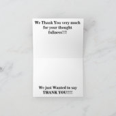 De Remerciements Carte Kansas Country Red Grange (Intérieur)