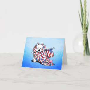 De Remerciements Carte Liberty Westie Portrait Note