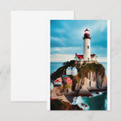 De Remerciements Carte Light House (Devant / Derrière)