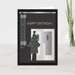 De Remerciements Carte Mah Jongg Deco Miami