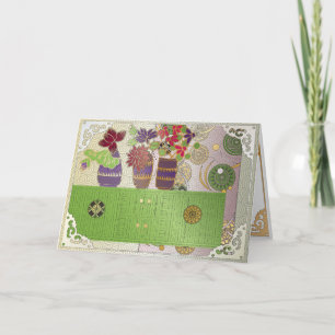 De Remerciements Carte Mah Jongg Green Table Card