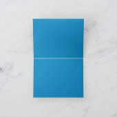 De Remerciements carte Mariage bleue (Intérieur)