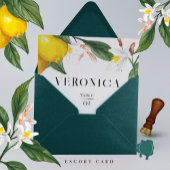 De Remerciements Carte Mariage d'escorte citron blanc