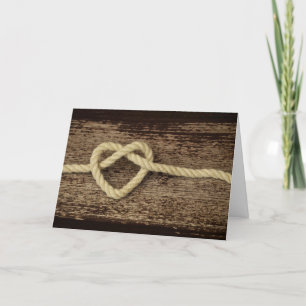 De Remerciements Carte Mariage et Anniversaire à triple cordon