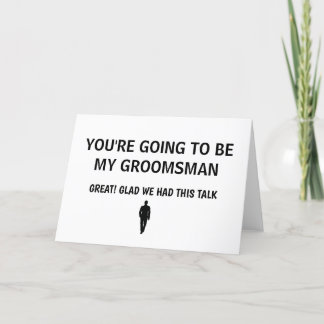 De Remerciements Carte MARIAGE GROOMSMAN