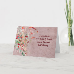 De Remerciements Carte mariage pour la mariée et la chambre