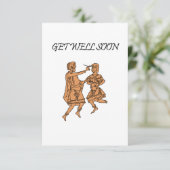 De Remerciements Carte Medieval Get Well Bientôt (Debout devant)