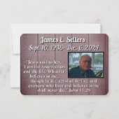 De Remerciements Carte mémoire (Dos)