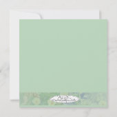 De Remerciements Carte "Merci" Florale Verte (Dos)