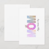 De Remerciements carte mère heureuse (Devant / Derrière)