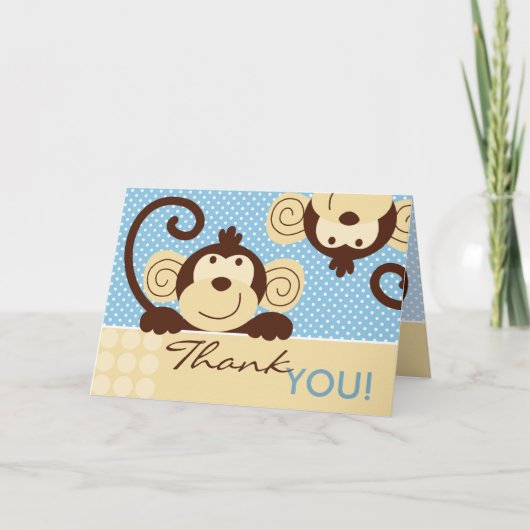 De Remerciements Carte Mod Monkey TY (Devant)