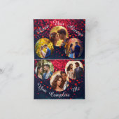 De Remerciements Carte Multi Photo Valentine's Day (Intérieur)