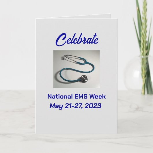 De Remerciements Carte nationale EMS Week 2023 (Devant)
