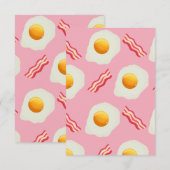 De Remerciements Carte Oeuf frit et Bacon (Devant / Derrière)