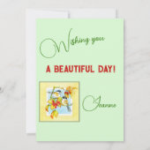 De Remerciements Carte Oiseaux en tout temps (Dos)