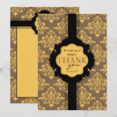 De Remerciements Carte OR Damas TY 2 (Devant / Derrière)