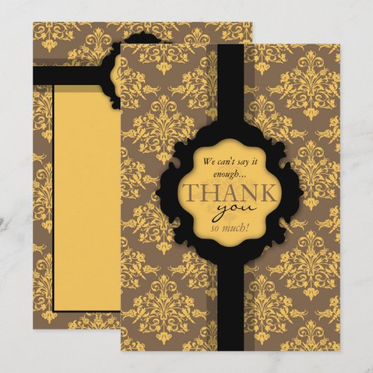 De Remerciements Carte OR Damas TY 2 (Devant / Derrière)