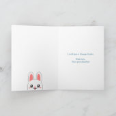 De Remerciements Carte Pâques Bunny mignonne (Intérieur)