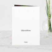 De Remerciements Carte Pâques Tulip (Dos)