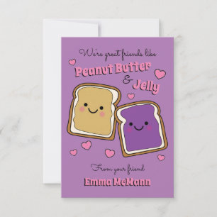 De Remerciements Carte PBJ Valentine Beurre d'arachide Jelly