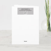 De Remerciements Carte Peachy Rose Rose Rose Bud Art Note (Dos)