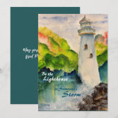 De Remerciements Carte phare (Devant / Derrière)