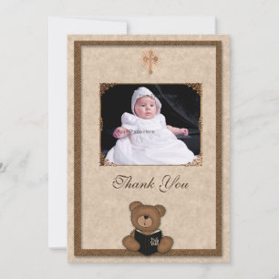 De Remerciements Carte photo Christian Bear