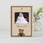 De Remerciements Carte photo Christian Bear (Debout devant)