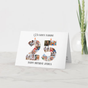 De Remerciements Carte photo d'anniversaire 25 ans