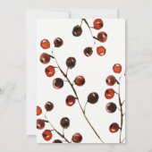 De Remerciements Carte photo des baies d'hiver (Dos)