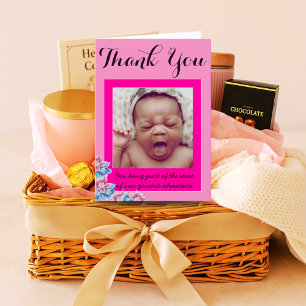 De Remerciements Carte photo Doula avec nouveau-né   Naissance pers