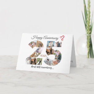 De Remerciements carte photo du 25e anniversaire du Mariage