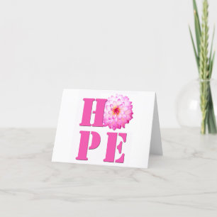 De Remerciements Carte photo HOPE Pink Dahlia
