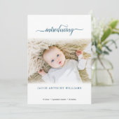 De Remerciements Carte photo moderne simple (Debout devant)