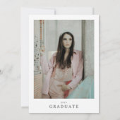 De Remerciements Carte photo simple moderne (Dos)